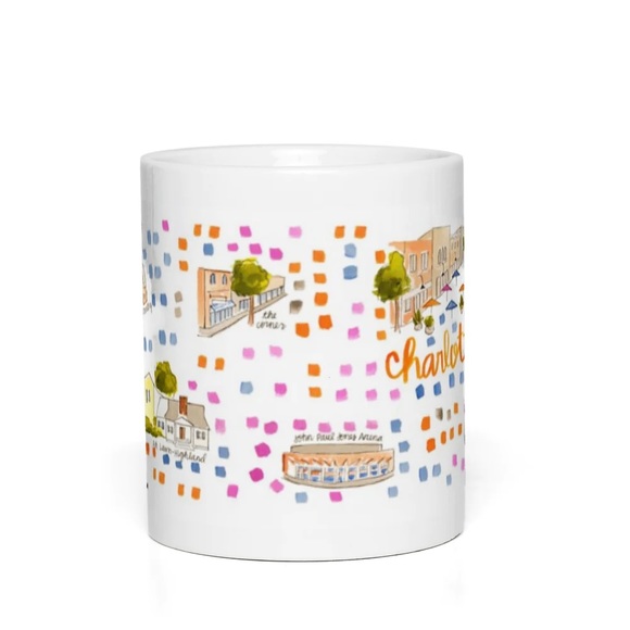 EH Evelyn Henson Charlottesville Virginia UVA University of Virginia Map Mug - Picture 2 of 13